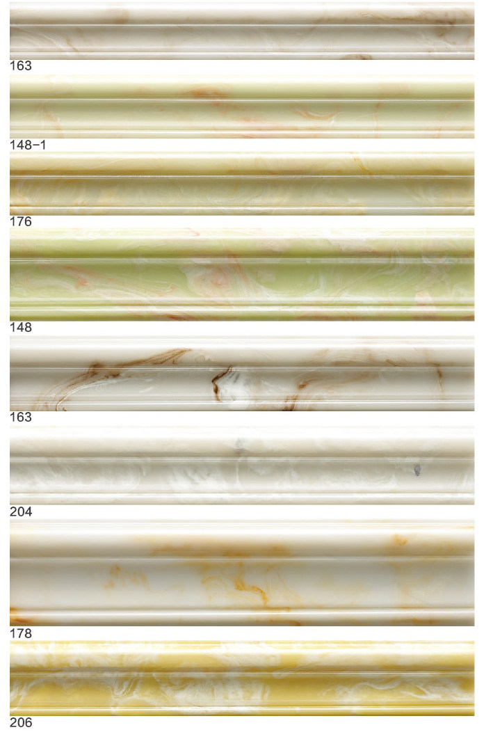 Artificial jade TV background wall border line through body jade door cover line pressing strip closedown strip living room waist line reservation