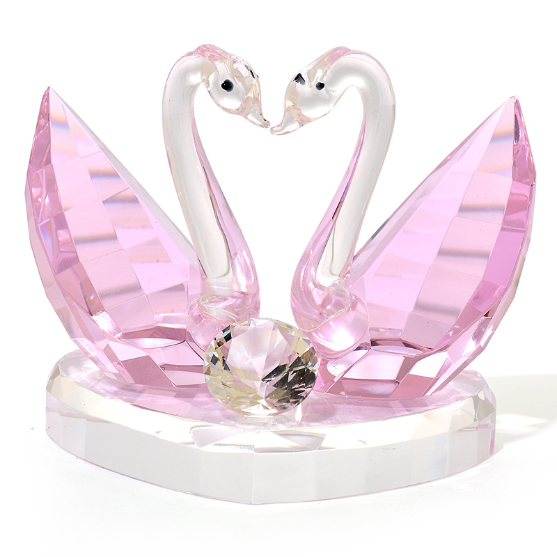 Crystal swan ornaments creative birthday gifts boys and girls graduation to send girlfriends novelty special Tanabata Christmas