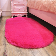 Có thể giặt dễ thương oval thảm sàn phòng khách bàn cà phê mat phòng ngủ phòng cạnh giường chăn giường chăn phía trước