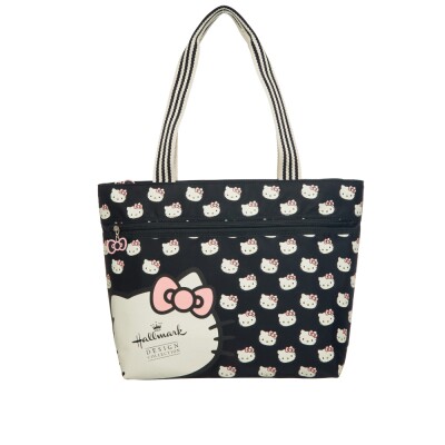 Hallmarkx Kitty Kitty Tote Bag - Black HLKT0L002BK