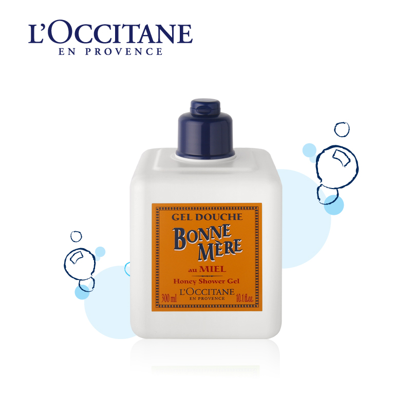 L'occitane/欧舒丹欢乐家庭蜂蜜沐浴啫喱300ml