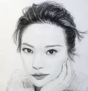 Custom sketch hand drawn portrait painting pure hand drawn figure portrait picture black and white color pencil sketch