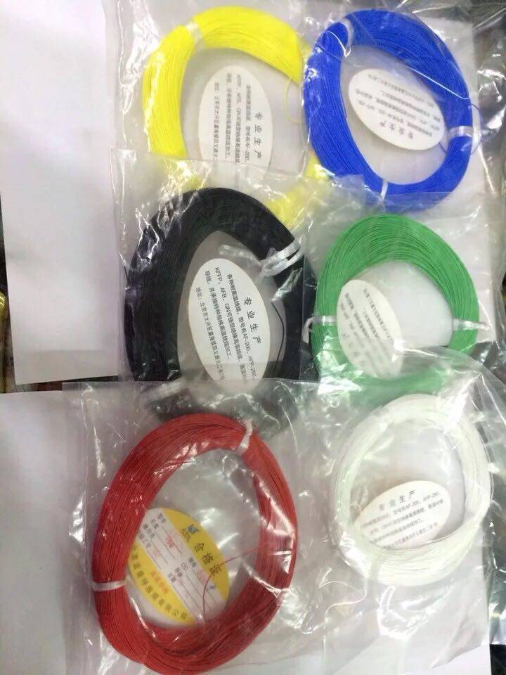 High temperature wire cable Tflon high temperature 0.05 silver plated wire wholesale direct sales a roll of 100 meters