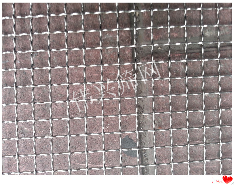 304 stainless steel crimped mesh embossed mesh woven mesh 4 mesh