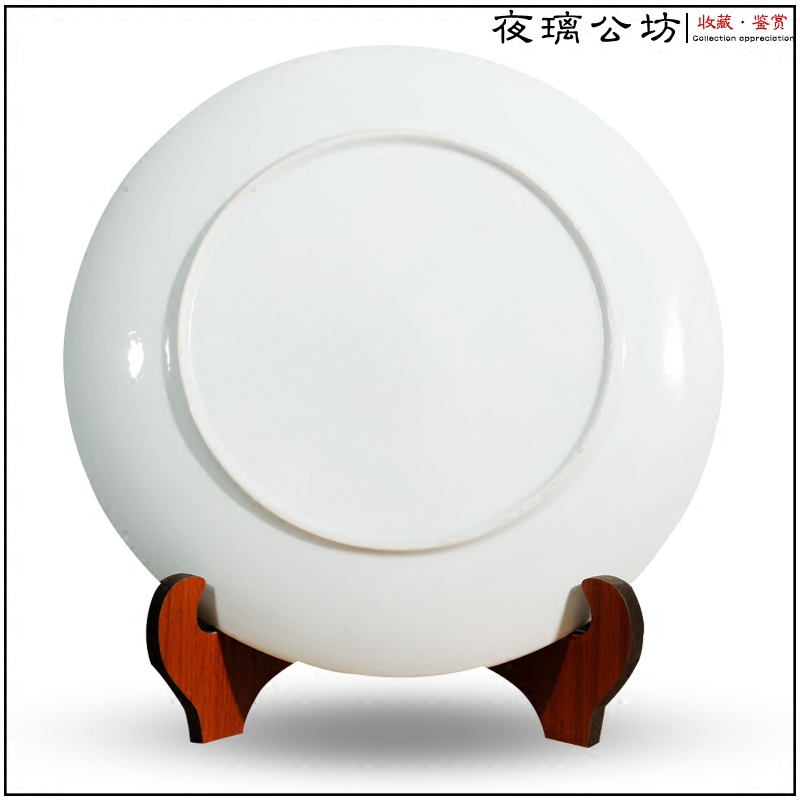 Famous hand - made Bridges of blue and white porcelain of jingdezhen ceramics decoration hanging dish sat dish home furnishing articles in the living room