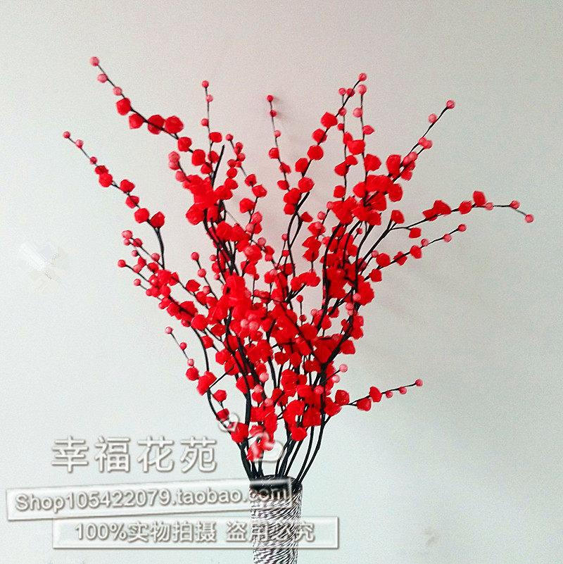 Simulation of new dry fake flower decoration flower Peony flower Living room leaf vein flower set for dry mei