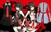 · 之 瞳 Akasaka phù hợp với quần áo màu đen 瞳 trang phục cosplay tóc giả dao gươm da phiên bản cuối cùng cos