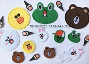 Trái tim 227 Vải thêu Gấu nâu Kenny Thỏ Sally Gà Ếch Rio Trâm Trâm Pin Huy hiệu - Trâm cài