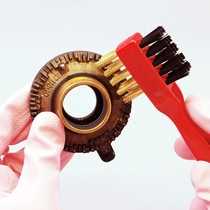 Japanese MARNA Japanese two-sided metal cleaning brush brass decontamination brush with needle brush gas stove