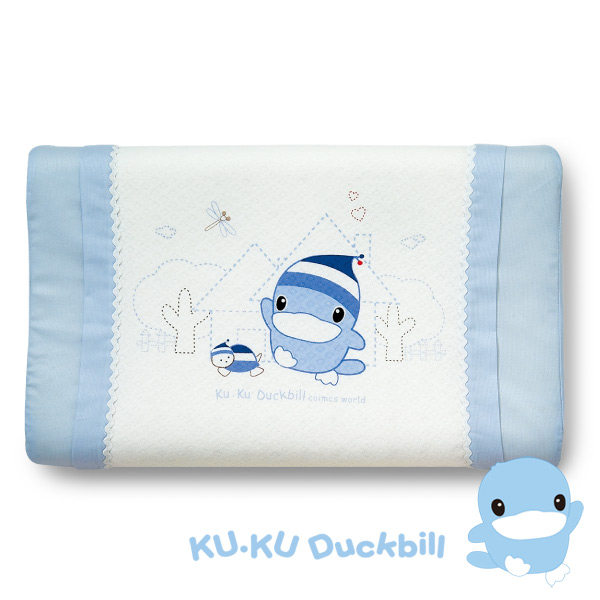 台湾官网直邮进口[KU.KU酷咕鸭]凉感儿童枕(两色可选)