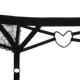 Blottabra gợi cảm ren trái tim hình kim loại khóa chéo dây đeo có thể điều chỉnh garter