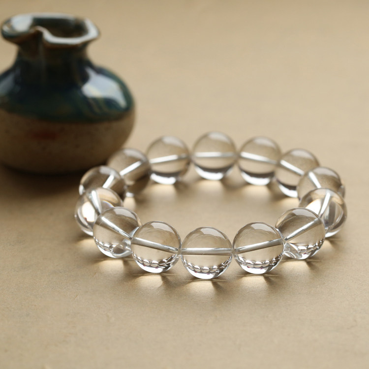 8A natural white crystal bracelet couple men and women business jewelry collection anti radiation purification bracelet