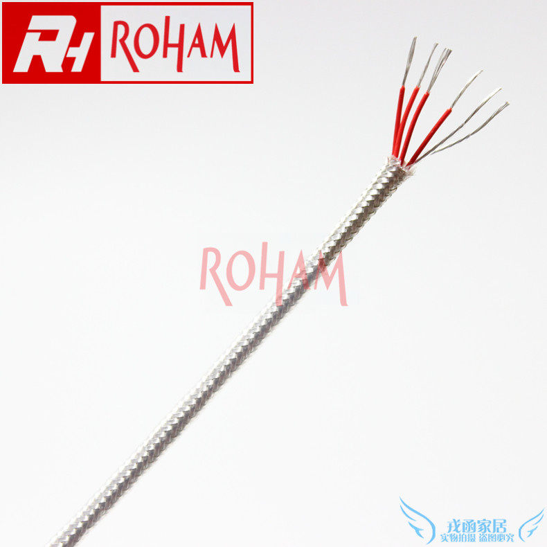 RH thermal resistance line pt100 type Teflon wire six-core silver plated shielded Teflon UFPF-6 * 7 0 15
