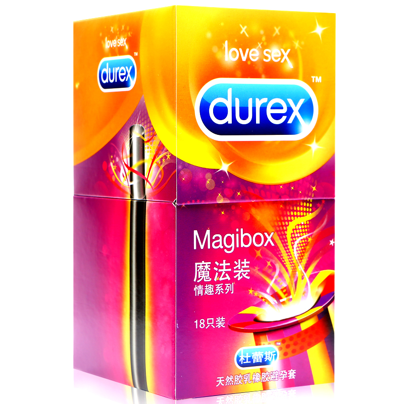 杜蕾斯避孕套18只魔法情趣避孕套凸点螺纹大号润滑安全套计生用品