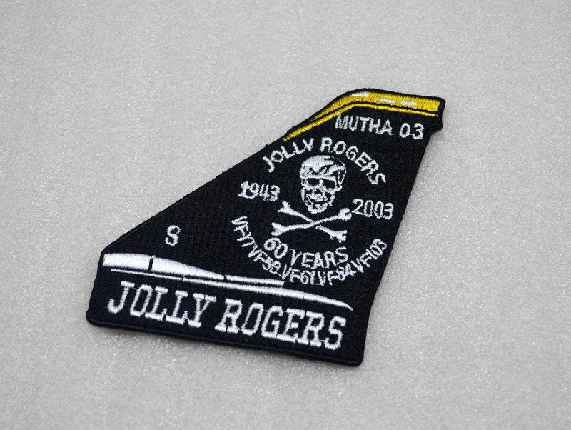 United States NAVY VF-103 pirate flag skeleton Jolly Rogers set up 60 Anniversary Dying Badge 