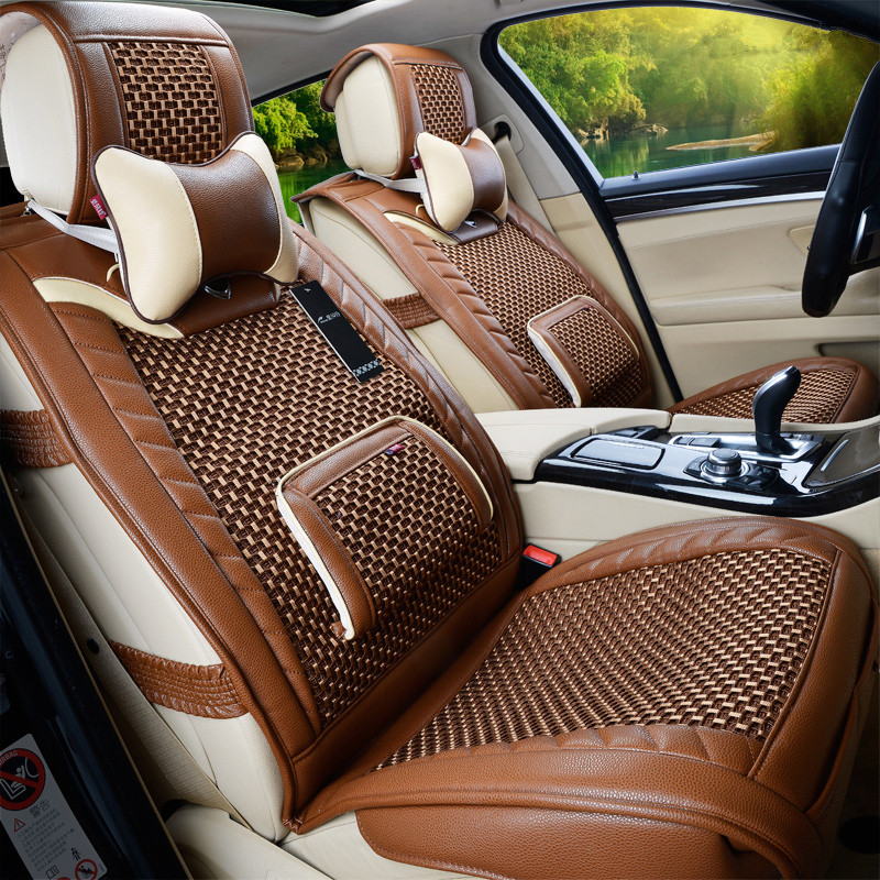 新款汽车坐垫四季本田雅阁九代思域锋范CRV杰徳凌派夏天冰丝座垫