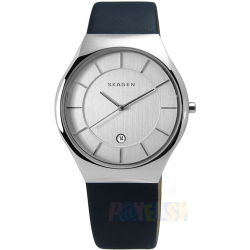 台湾官网直邮进口SKAGEN / SKW6159 / Grenen 绅士轮廓轻薄皮革腕