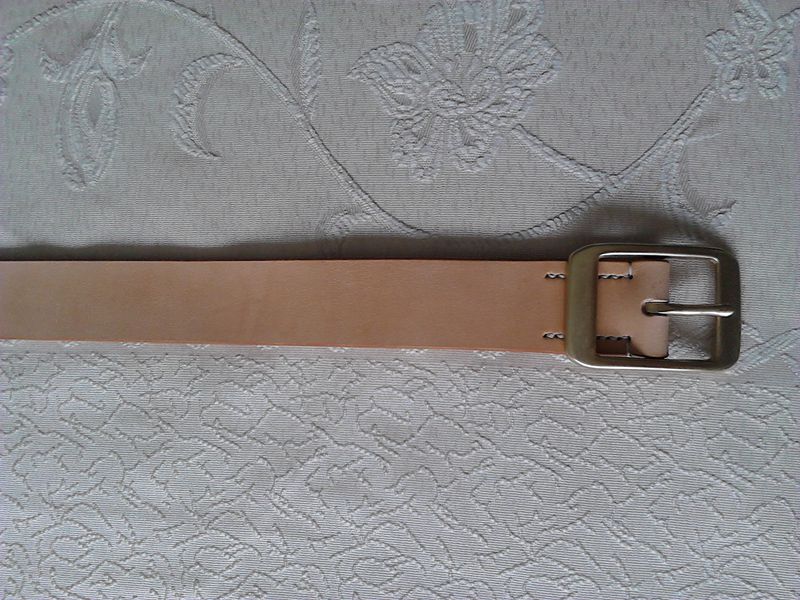 Saddle belt belt 3 5cm wide handmade vegetable tanned leather pure top layer cowhide belt diy