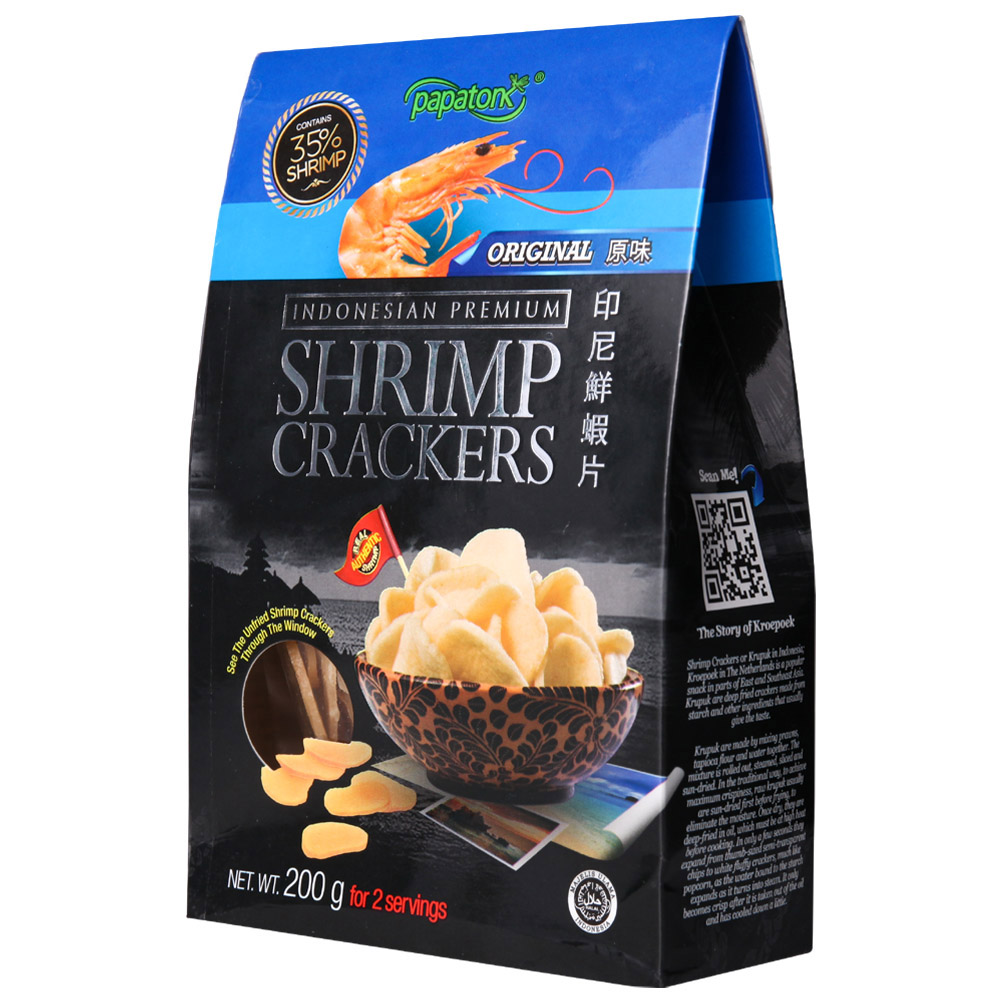【天猫超市】印尼进口 啪啪通 鲜虾片 原味 200g/盒