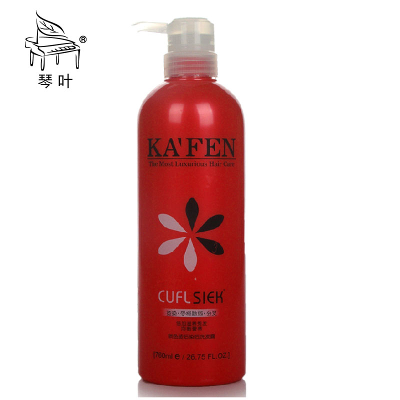 琴叶卡纷染烫锁色去屑洗发水760ml 染烫后专用酸性洗发露