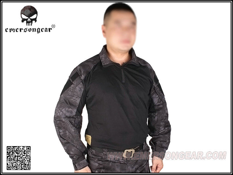 Love Merson Spike Warrior TYP Black Python Camouflay Combat Version G3 Battle T-shirt