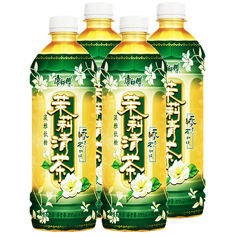 【苏宁易购】康师傅茉莉清茶550ml*4(四连瓶)