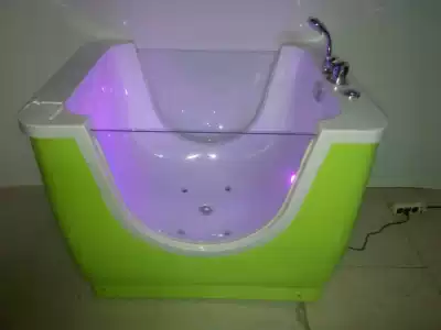 Double-sided transparent baby pool acrylic baby pool with lanterns surf bubble hardware