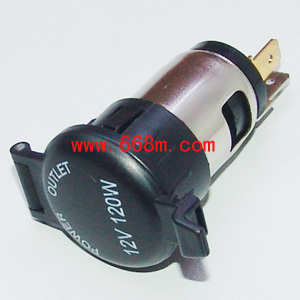 12V 120W Car Cigarette Lighter Power Socket/Female Connector Rainproof Car Power Outlet DIY Accessories for Car Owners