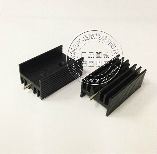 Special for pure aluminum cooling fins 21 *15 * 10MM black with needle quality radiators TO-220 Odes