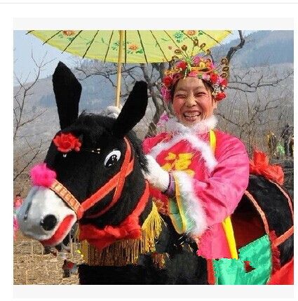 Running donkey dry donkey Mao donkey Hummer social fire performance dry boat folk performance Seedlings Song Props Dragon Dance Lion Dance Performance Supplies