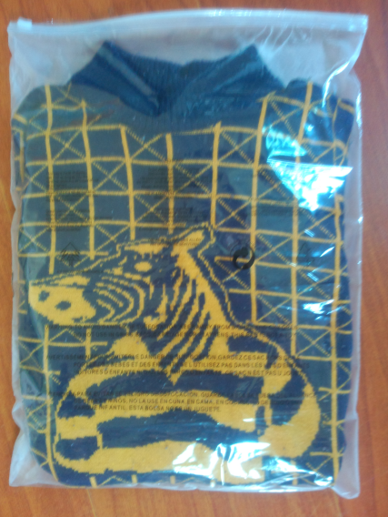 Clothing zipper bag 30*40 clothing packaging bag spring and autumn clothing bag transparent bag pe self-sealing 14 silk