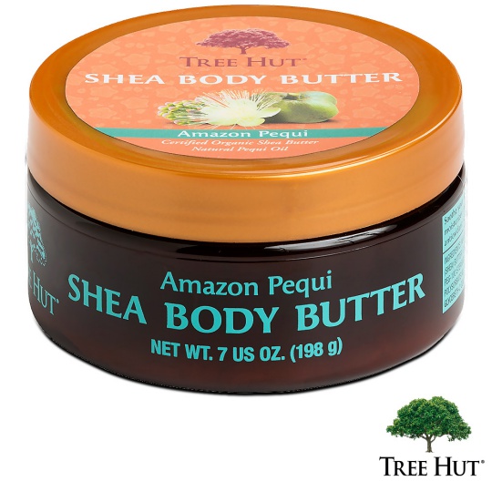 台湾官网直邮进口Tree Hut树上小屋保湿乳霜-亚马逊油桃木香味