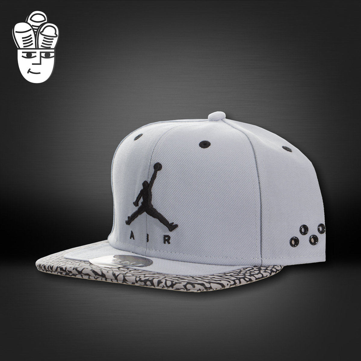 Air Jordan Jumpman Strapback AJ棒球帽 爆裂纹平沿帽 休闲帽