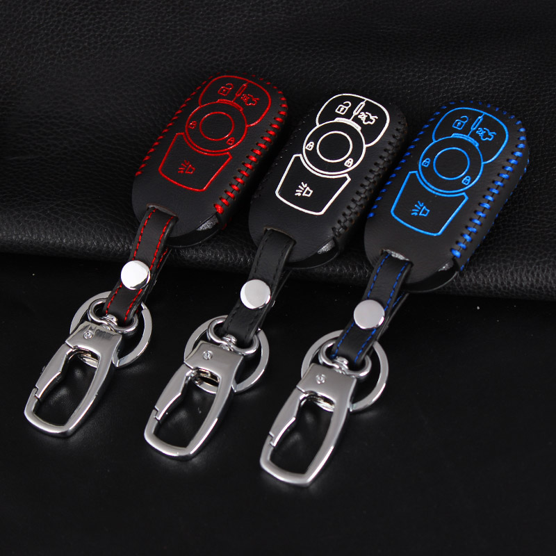 专用于别克昂科威钥匙包套真皮汽车遥控器保护套男士女士钥匙包扣