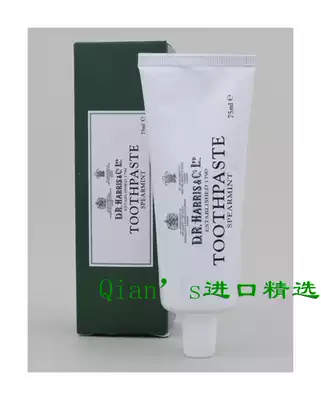 Spot dr harris UK buy d r harris Spearmint retro mint toothpaste 75ml