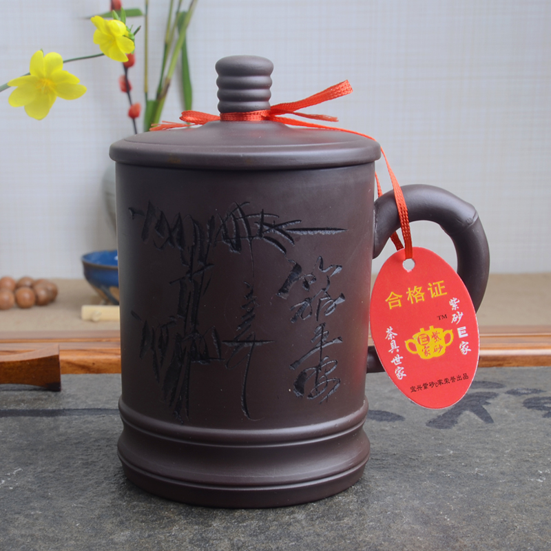 Xiang feng yixing purple sand cup kung fu tea set purple sand cup cup are it by hand cups office keller cup