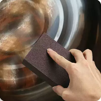 Nano Emery descaling cleaning kitchen with magic power to wipe off pot bottom Coke fine sand sponge wipe