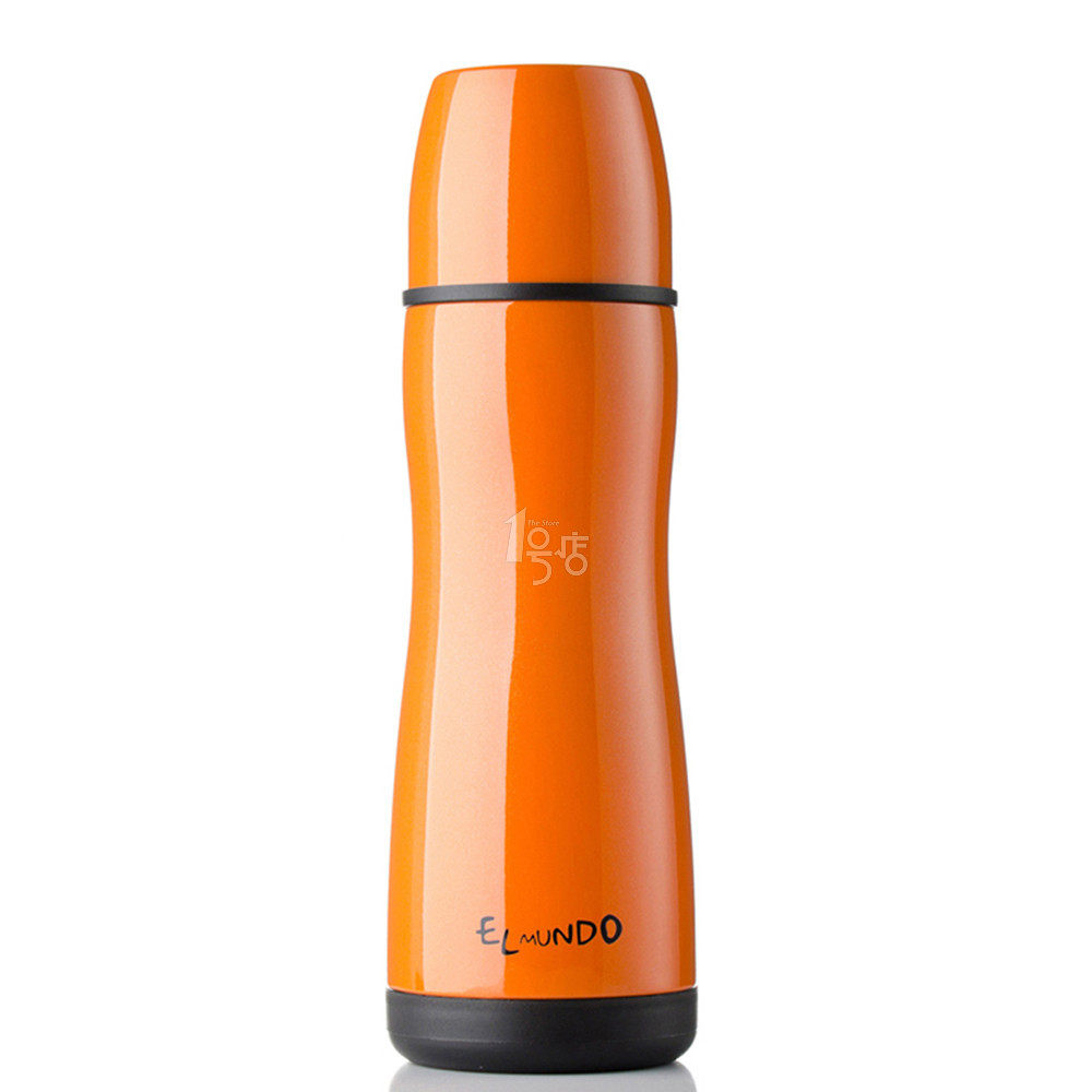 膳魔师出品-艾蒙多双层高真空保温彩瓶 时尚大方曲线350ml橙色