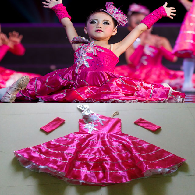 Small Lotus Breeze for Children's Dancing and Dancing to Dance Out of the Spanish Bullfighter Big Pendulum Skirt
