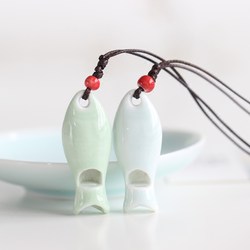 생선 휘파람 수제 세라믹 장신구 목걸이
