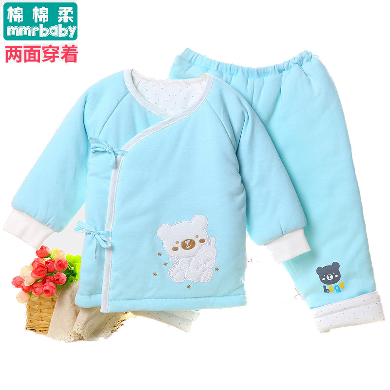 新生儿衣服和尚服婴儿棉衣棉裤纯棉宝宝棉服棉袄加厚秋冬款童装