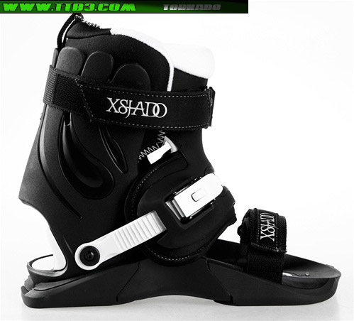 Ultimate Wheel Skating Shoes Adult Professional Straight Row Wheels XSJADO SKELETON BLACK 2 (no inner shoe version)