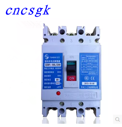 Tin Shui Two-three GSM1-63L 3P 50A plastic shell breaker air switch GSM1 breaker