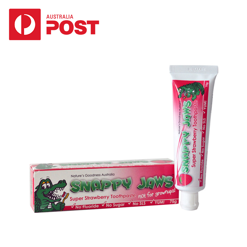 Snappy Jaws儿童牙膏75g*2支 草莓味 Nature's Goodness