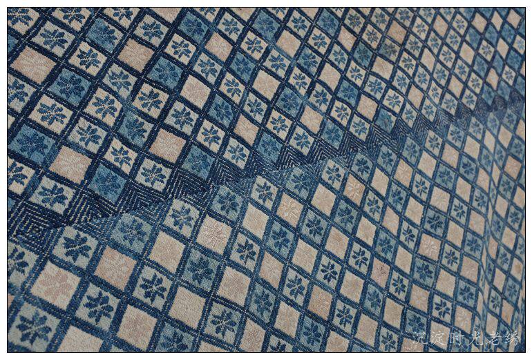 (Old Objects Appreciation) Brocade Quilt Cover Handmade Brocade Tujia Ancient Boutique 130*120cm