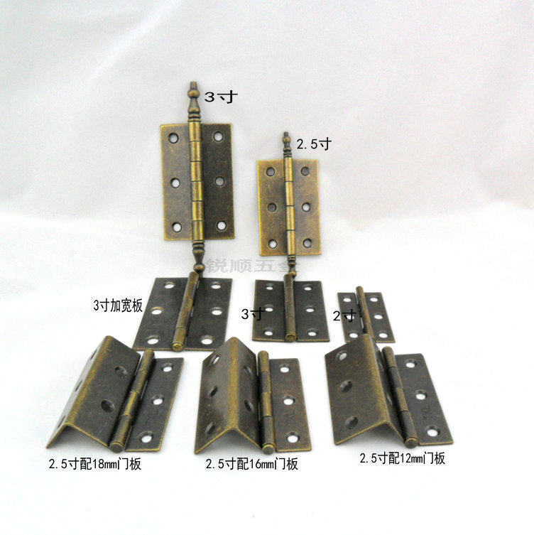 Classical Eurostyle Green Ancient Bronze Hinge Retro Crown Head Cabinet Door Hinge Ancient Bronze Hinge Imitation Classical Door Hinge