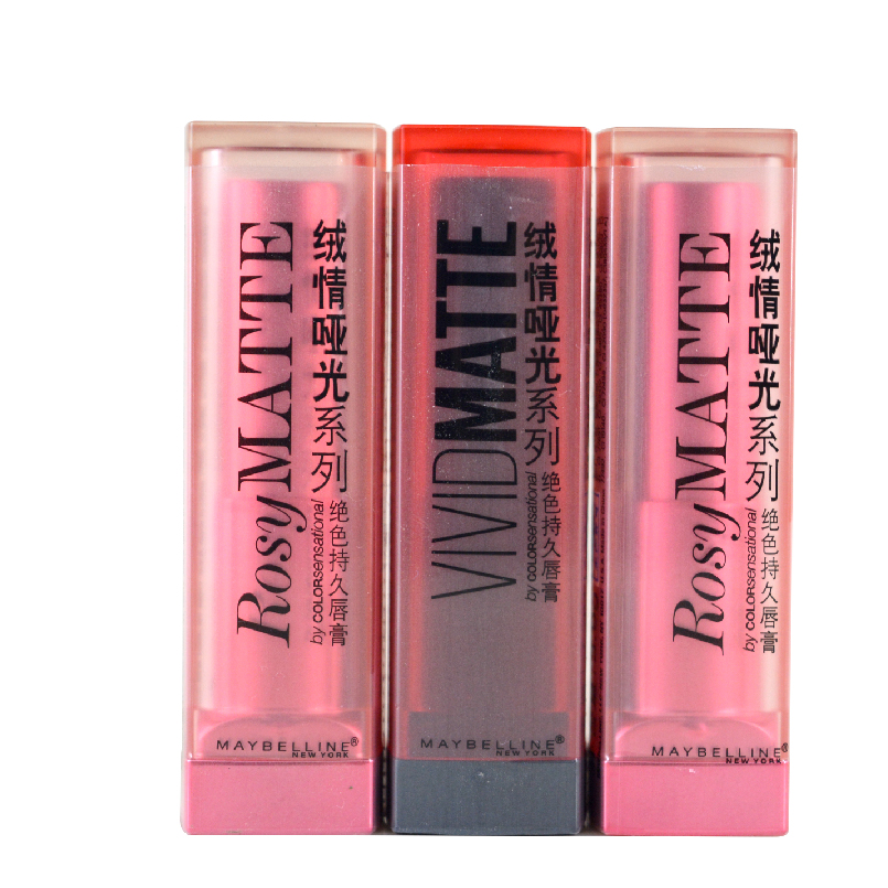 Maybelline/美宝莲绝色持久唇膏3.9g绒情哑光口红不掉色 保湿包邮