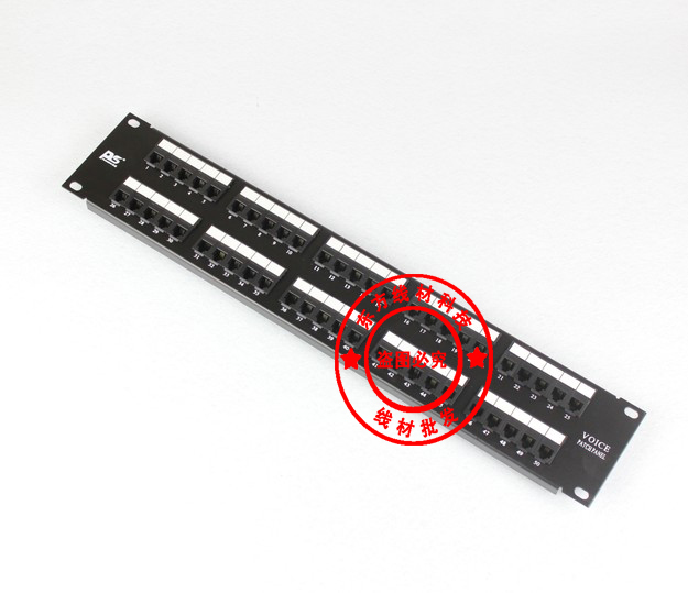Standard over test 50-mouth telephone line rack voice fit wire rack Pushing RJ11 with wire rack rack
