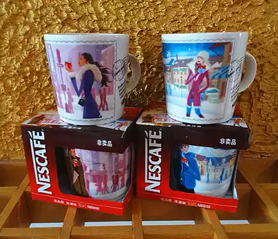 Nestle theme collection couple cup love cup 2007 winter love cup new original box set of two single cup prices