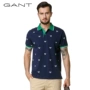 GANT Gantt nam mỏng dài tay T-Shirt Henry cổ áo thời trang thoải mái in polo shirt 222407 áo phông dài tay